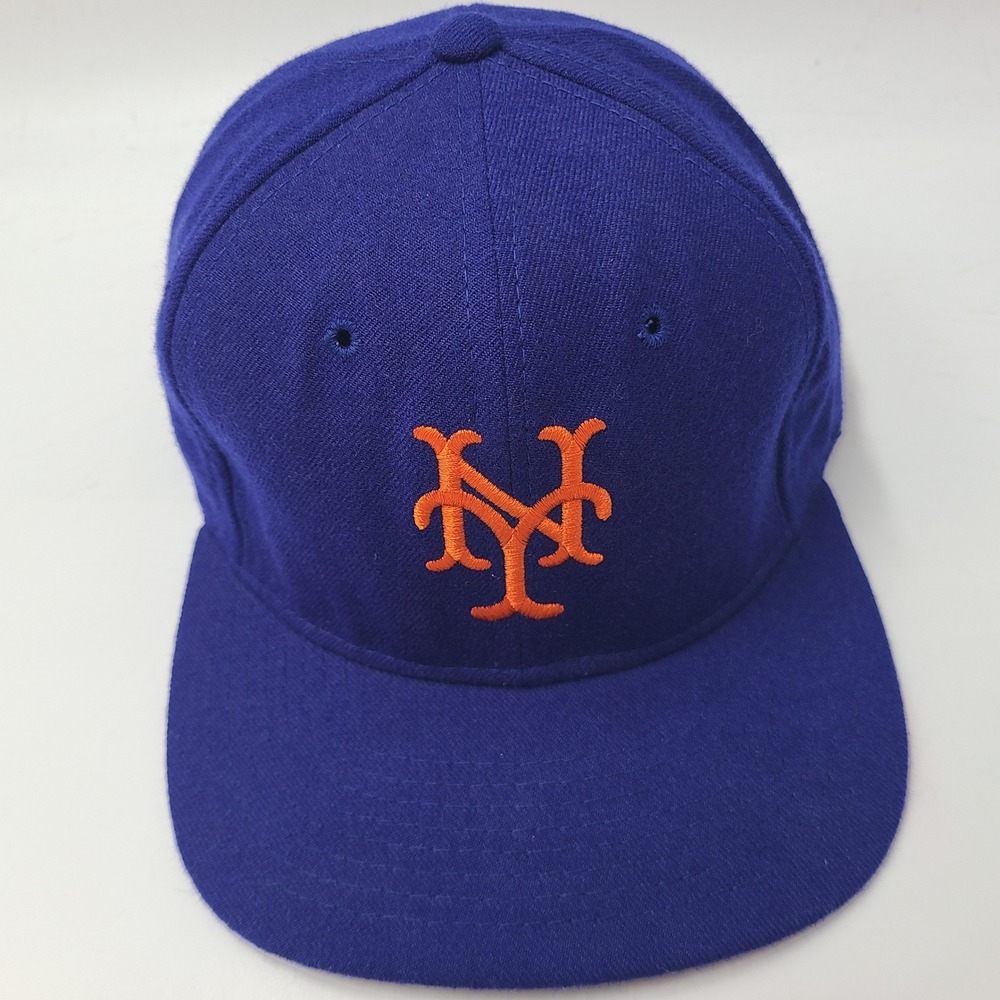Vintage New York Mets Hat Fitted (Seems 7 1/2) Sports Specialties Pro Blue Wool